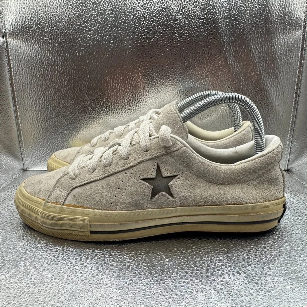 Size 5 Converse One Star Pro Low Top Made in USA Beige‎ Suede Womens Shoes